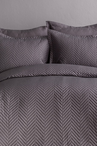 İssimo Home Simply Duman Gri/füme Çift Kişilik %100 Pamuk Saten Yatak Örtüsü Seti Gri