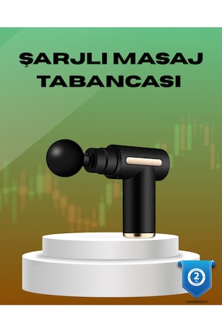 6 Kademeli Kas Masaj Tabancası 4 Başlıklı Güçlü Sessiz Sporcu Masaj Cihazı Şarjlı Diğer