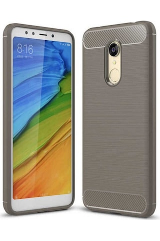 Xiaomi Redmi 5 Kılıf Zore Room Silikon Kapak Gri
