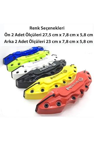 Brembo Kaliper Kapağı 4 Parça Ön Arka Set Renk Belirtin Lütfen