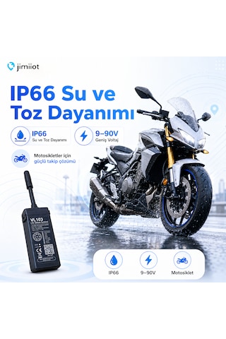 Jimiiot Jimi Iot Vl103m 4g Gps Araç Takip Cihazı Motosiklet Takip, Ip66, 9-90vjimivl103m