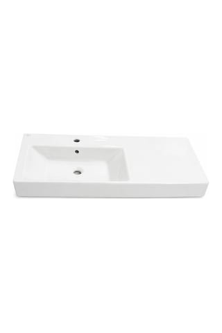 Ideal Standard - Plain Soldan Hazneli Dolap Uyumlu Lavabo Beyaz 100 Cm - Z258501-