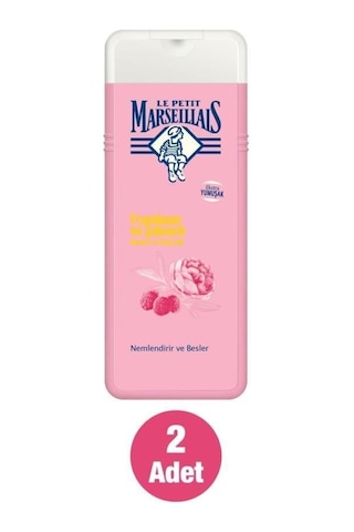 Le Petit Marseillais Frambuaz ve Şakayık Banyo ve Duş Jeli 2 x 400 ML