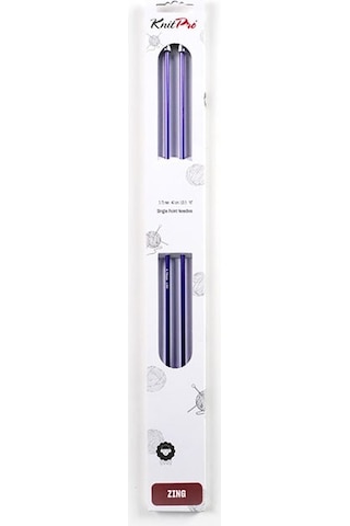Knitpro Zing Single Pointed Needles 40 Cm 3.75mm El Örgü Şişi Misinasız Şiş 47328