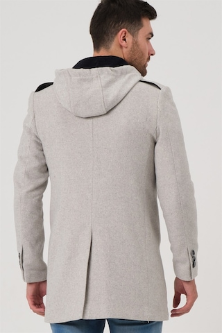 Plt8406 Dewberry Erkek Palto-Desenli Bej-Desenli Bej