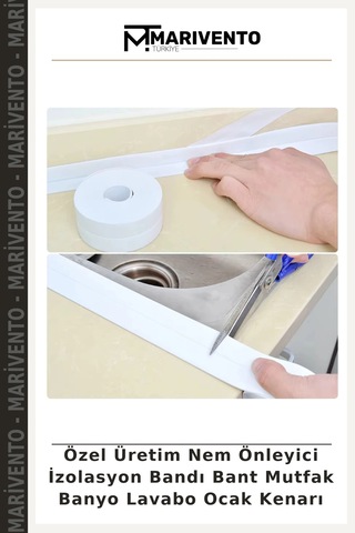 Özel Üretim Nem Önleyici İzolasyon Bandı Bant Mutfak Banyo Lavabo Ocak Kenarı