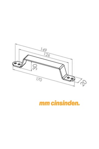 Mat Siyah Renk Metal El Tutamagı Çekme Kolu Kapı Tutma Kulbu 17 Cm Kulp Kapı Tutamağı Kulpu