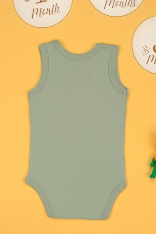 Bebe Tospik Pamuklu Tehlikeliyim Diyorum Baskılı Çıtçıt Body Zıbın Açık Mavi