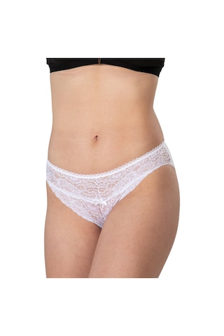 Beyaz Mı Emay 1444 Modal Cotton Dantelli Külot Beyaz