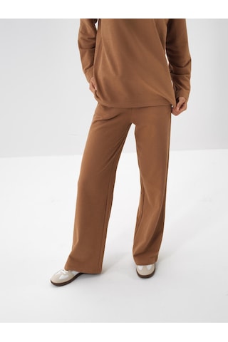 Xint Camel Pamuk Dokulu Oversize Sweat Pantolon 470456