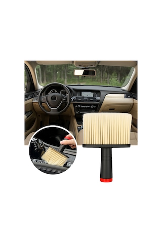 Mucit Home Araç İçi Temizlik Fırçası Yumuşak Kıllı, Çizmez, Detaylı Temizlik, Klima Ve Konsol Uyumlu 1 Adet