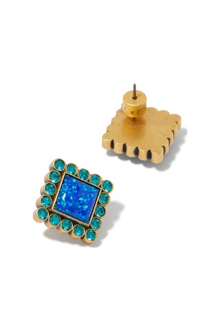 Regency Linear Earrings Kadın Küpe 6x1x0.5 Cm Mavi