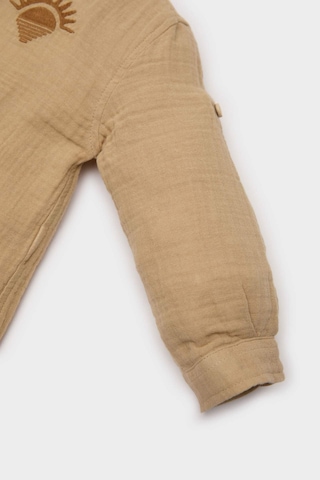 DeFacto Erkek Bebek Nakışlı Müslin Uzun Kollu Gömlek E2023A525SPYL166 Sarı