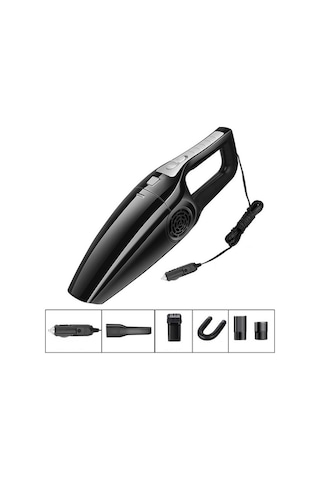 Novahub Güçlü 120w Çift Kullanımlı Yedinci Nesil Araba Süpürgesi Siyah Siyah