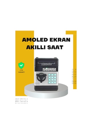 Çocuklar İçin Şifreli Atm Kasa Para Yutan Kumbara