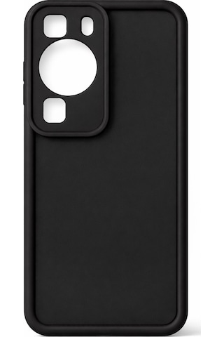 Huawei P60 Ve P60 Pro Uyumlu Kamera Çıkıntılı Mat Silikon Telefon Kılıfı Siyah