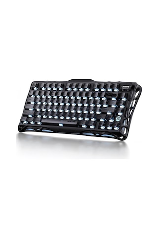 Gravastar Mercury K1 Rgb Kablosuz Mekanik Gaming Klavye, İngilizce Q, Stealth Black
