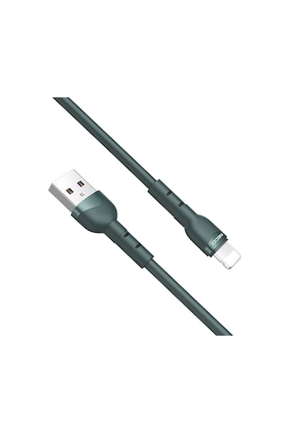 Recci RTC-N35L 1 M 5 A Lightning To Usb-A Hızlı Şarj Özellikli Kablo Yeşil