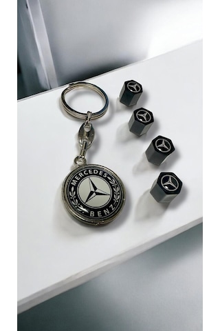 Mercedes İle Uyumlu 1 Adet Damla Anahtar 4 Adet Sibop Kapağı Plastik