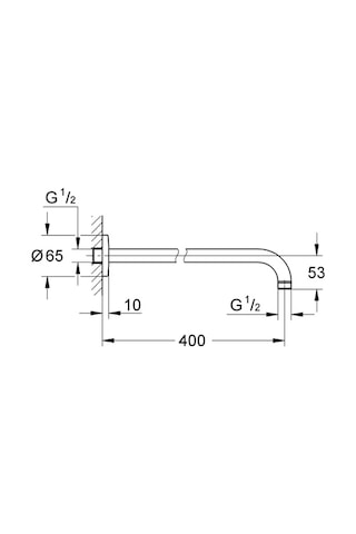 Grohe New Tempesta Duş Kolu 400 Mm - 27851000 Krom