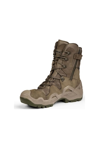 Bot Quantum Sympatex Model Haki Su Geçirmez Tactical Outdoor Askeri Fermuarlı Nubuk Bot Haki