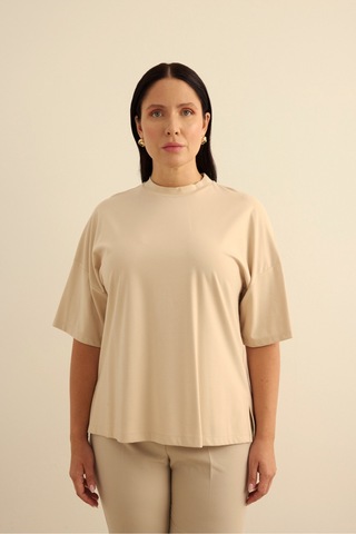 Aker Basic Rayon T-shırt Taş Taş