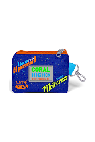 Coral High Sarı Motorsiklet Desenli Bozuk Para Çantası - Erkek Çocuk Çok Renkli