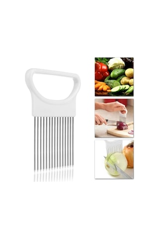 Onion Cutter Soğan Dilimleyici Domates Sebze El Meyve Doğrayıcı Çok Renkli