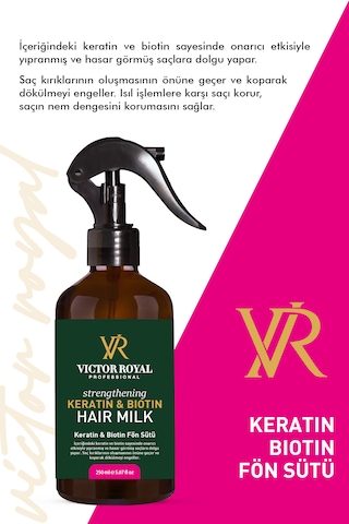 Victor Royal Keratin&biotin Isı Koruyucu Saç Spreyi 250 Ml