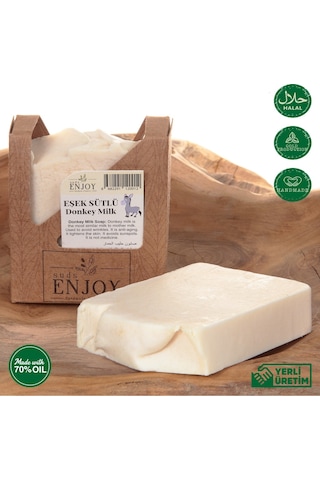 Suds Enjoy Doğal Eşek Sütlü El Yapımı Yüz Saç ve Vücut Sabunu 100 G