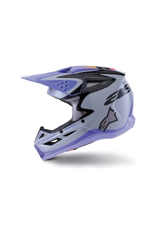 Alpinestars Sm3 Youth Jettson Off-road Çocuk Genç Motosiklet Kaskı Gri Mavi Gri / Mavi