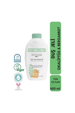 Byphasse Plaisir Natura Okaliptus & Bergamot Duş Jeli 600 ML