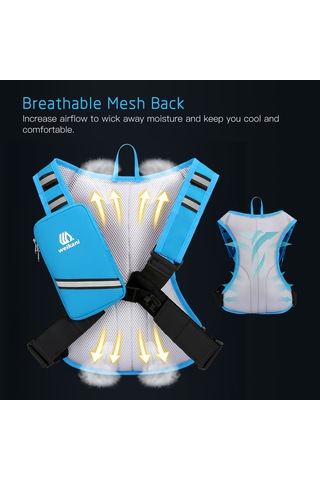 Weikani Telefon Tutucu Çanta İle 10l Bisiklet Nemlendirme Sırt Koyu Mavi Diğer