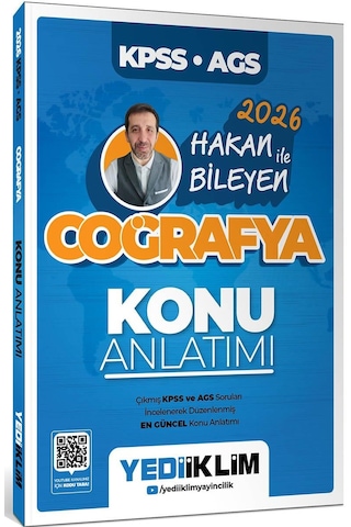 Yediiklim 2026 Kpss Ags Coğrafya Konu-soru Ve Haritalarla Türkiye Coğrafyası Seti 3 Kitap Hakan Bileyen