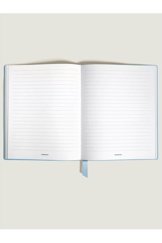 Montblanc Saffiano Deri Açık Mavi Büyük Boy Defter 135030