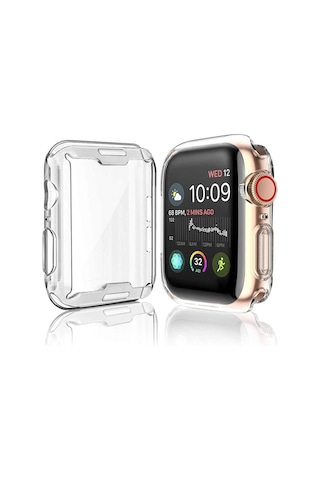 Bufalo Apple Uyumlu Watch 41 mm Silikon 360 Kasa Ve Ekran Koruyucu