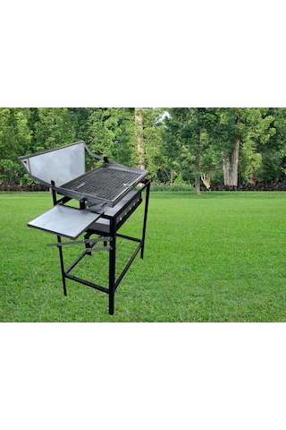 Taklalı Mangal Barbekü Açık Gri