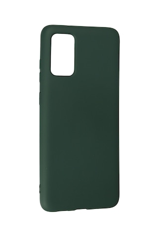 Newface - 229 - Samsung Galaxy Uyumlu S20 Plus Kılıf Nano İçi Kadife Silikon - - Csmo-tex - Koyu Yeşil