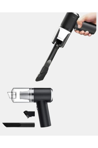 Taşınabilir Vakumlu Araç Süpürgesi - Katlanabilir Sap Yıkanabilir Filtre 120w Motor