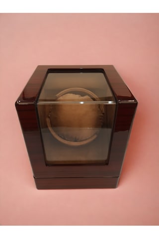 Otomatik Saat Kurma Kutusu, Watch Winder Piano Brown Tekli