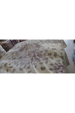 Aslan Desenli /çift Kişilik/ Lüx Battaniye/ 3 Kg / Modern / Şık / Çeyizlik Lila - Mor