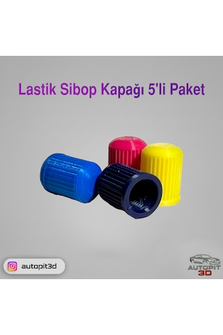 Lastik Subap Kapağı 5 Li Paket