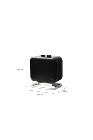 Mill Compact Ptc Isıtıcı Fan 1800w-siyah