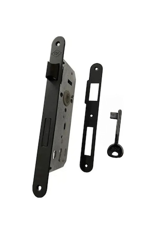 Sessiz İç Oda Kapı Kilidi Siyah 40mmx23mm