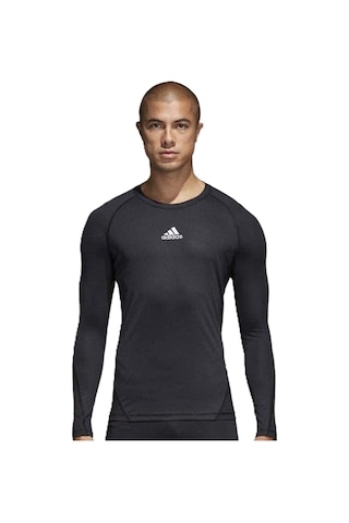 Adidas Climacool Alpaskin Sprt Long Sleeve Top Bjk Uzun Kollu Pro Antreman Tişörtü Siyah