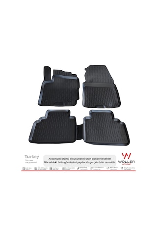 Ford Courier Paspas 2014 2022 Arası 3D Havuzlu Wöller Paspas