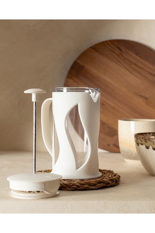 Madame Coco Berthe French Press - Soft Ekru - 500 Ml Frpr0000000001 500 Ml-soft Ekru Beyaz