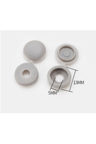 Vida Gizleyici Kapak Plastik (50 Li Paket) Siyah