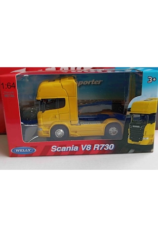 Scania V8 R730 1:64 Ölçekli Tır Çekici Sarı