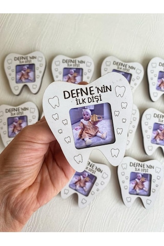 Lavinta54 Kişiye Özel Ahşap Bebek Diş Magneti
